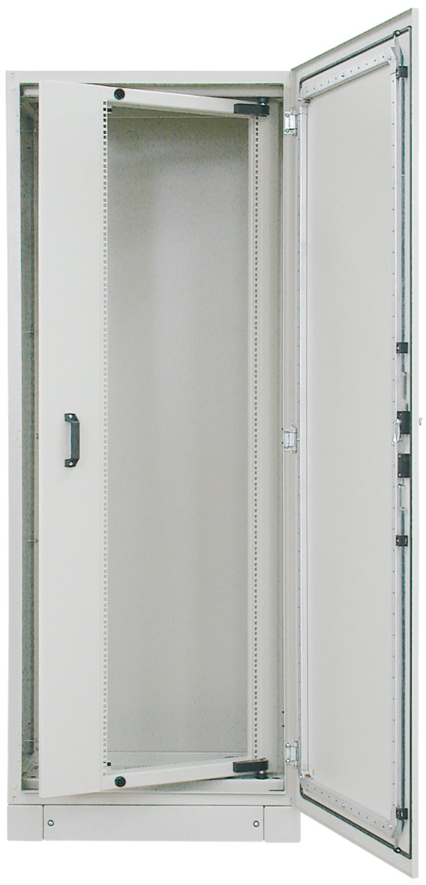 Asymmetrical swing frame in the cabinet